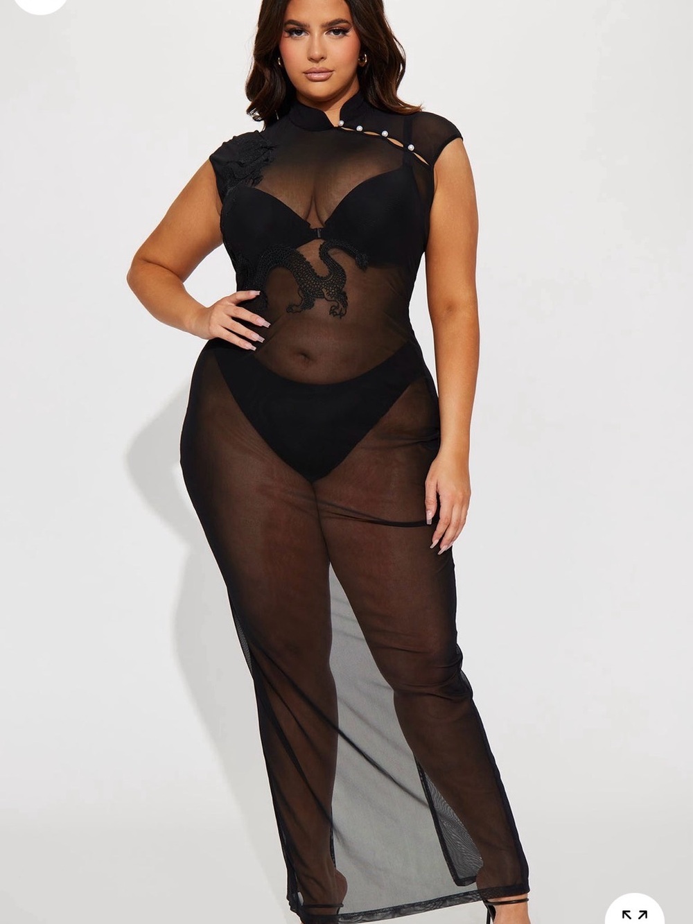 Sheer Black oriental dress bundle 2 dresses